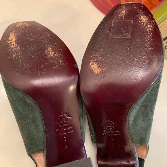 Suede Vintage Heels - Picture 5 of 9